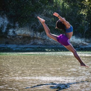 women s blue and pink bikini